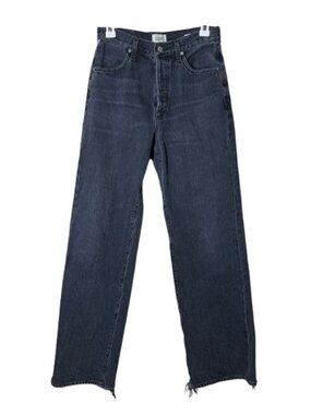 Citizens of Humanity annina faded black gray wide leg high rise jeans womens 25